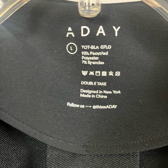 ADAY Women's Double‎ Take Blazer Black Wrinkle Resistant Double Breasted- Large - Picture 6 of 10